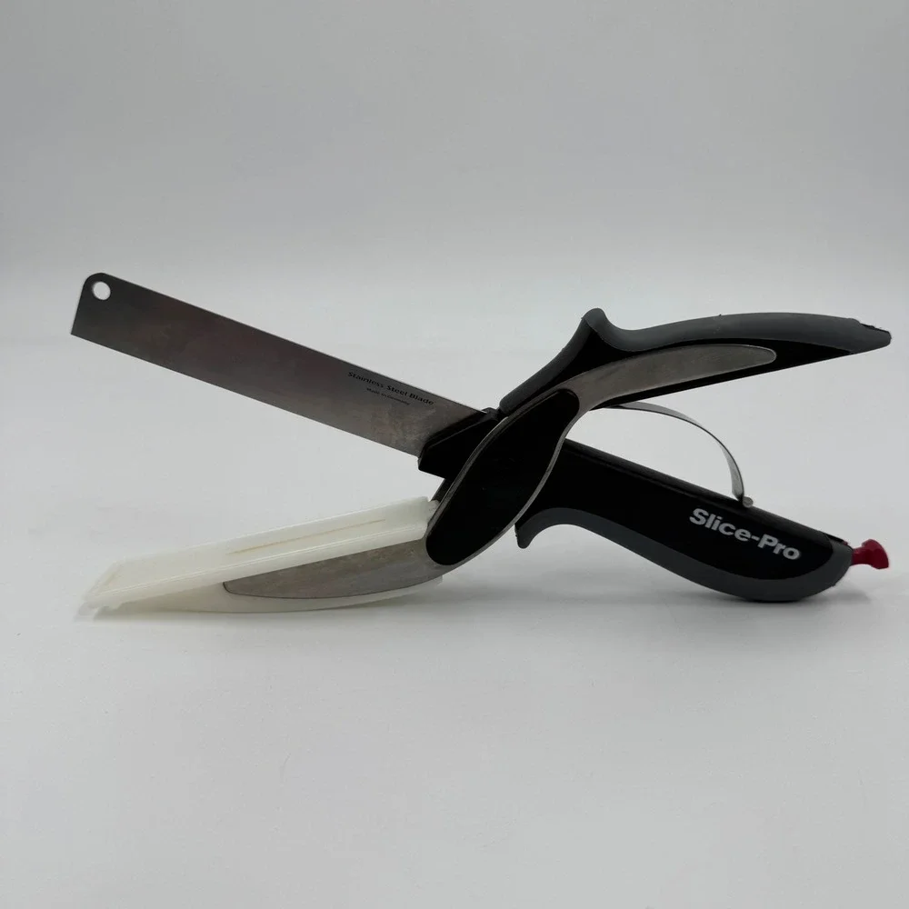 Whole Home Slice-Pro Food Chopper Black‎ Grey German Stainless Blade
